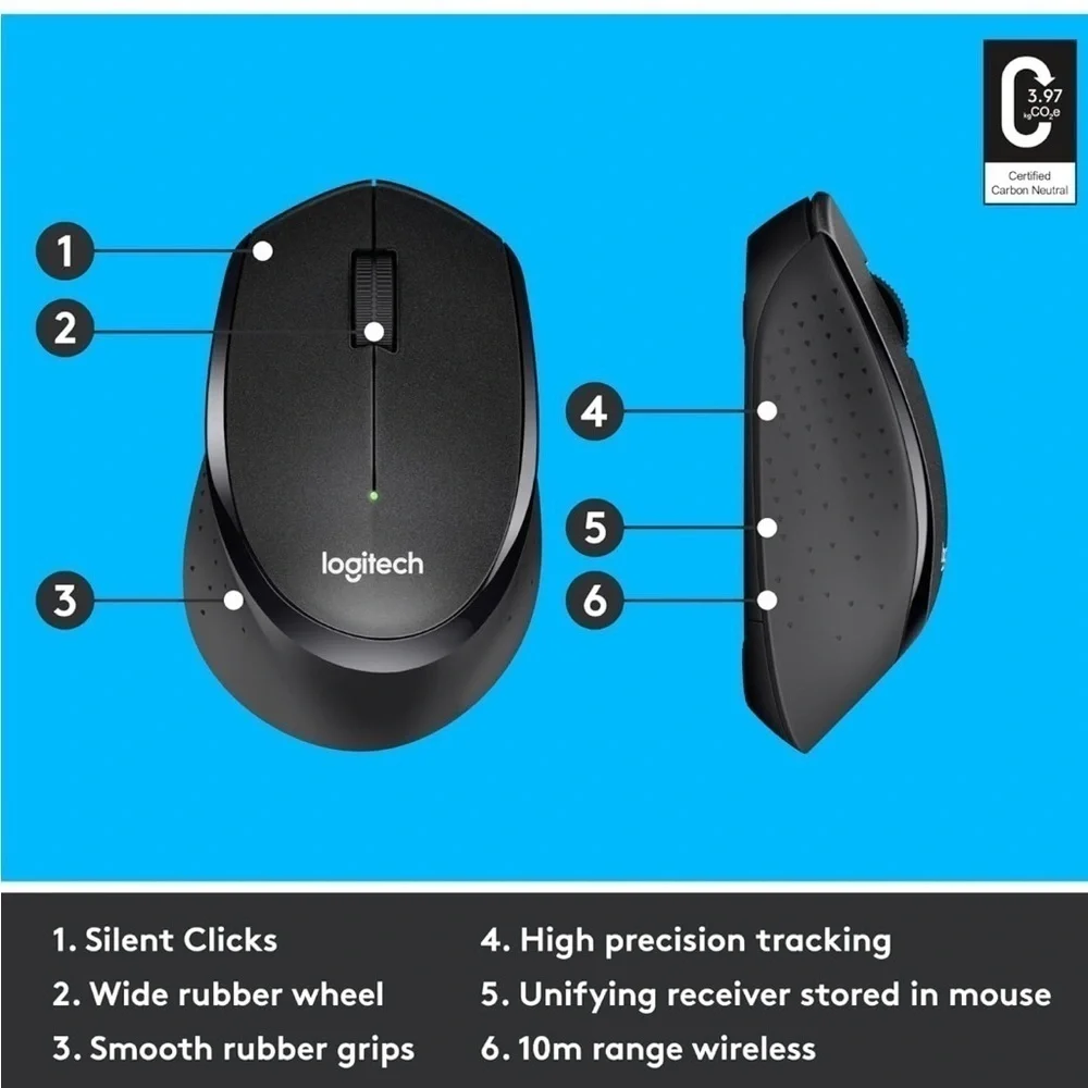 BNWT Logitech M330 SILENT PLUS Wireless Mouse
